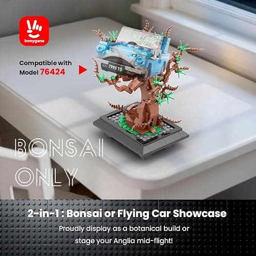 Willow Tree Bonsai Building Set, A Display Stand for Lego Harry Potter Ford Anglia 76424, Magical Tree with Mini Car for Adults and Kids, Versatile Toy Building Set for Home Decor thumbnail 5