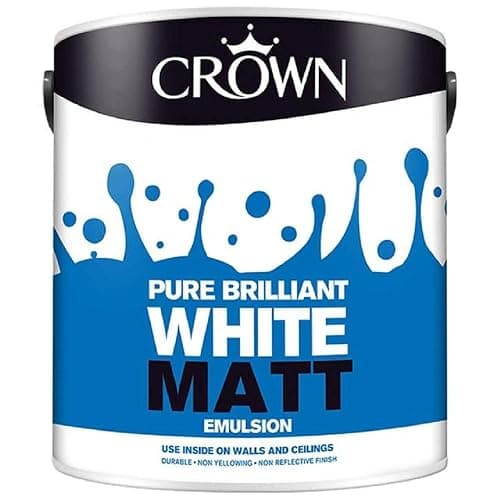 Crown Pure Brilliant White Matt Emulsion 2.5 Litre - Image 1