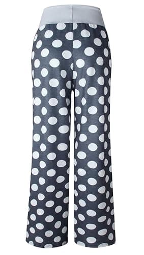 AMiERY Women's Comfy Casual Pajama Pants Floral Print Drawstring Palazzo Lounge Pants Wide Leg thumbnail 7