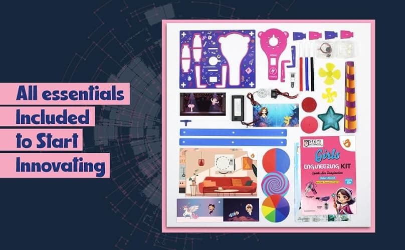 Butterfly EduFields 100+ Girls Engineering Science Kit for Kids Age 8-12 | 100+ STEM Projects & Science Experiments | Educational Learning Toy | Birthday Gifts for 8 9 10 11 12 Year Old Girls thumbnail 9
