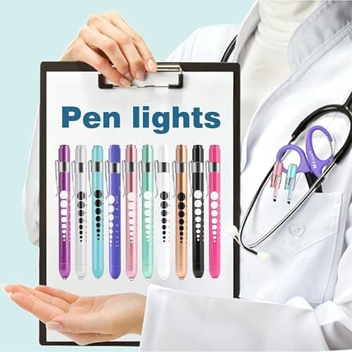 MEUUT 3 Pack Pen Lights for Nurses with 6 Batteries – Medical Penlights Nurse Accessories for Work, Perfect Nursing Student Essentials Medical Supplies for Nurses Doctors EMT Trauma thumbnail 6