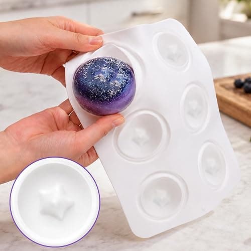 Juome 3D Blueberry Silicone Mold for Mousse Cake - 12 Cavity Fruit Pudding Blueberry Molds for Baking Pastry, Ice Cream, Cake Decoration Mould Supplies thumbnail 7