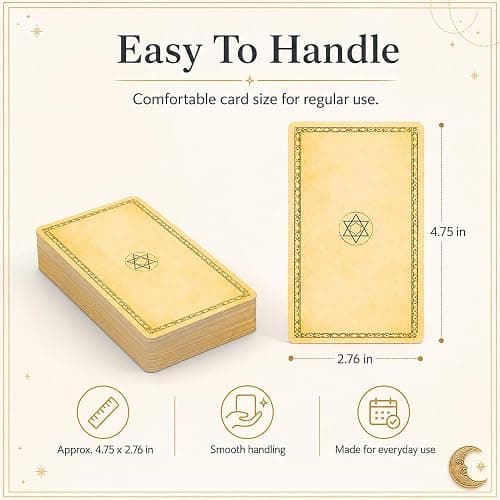 Qualis 78 PCS Original Tarot Cards And Book For Beginners Set | Deck with 100 Page Guide Book | Tarot Card Set By Pamela Colman - Smith-Waite Rider Deck For Beginners thumbnail 2