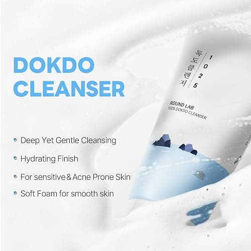 ROUND LAB Dokdo 2-Step Pore Purifying Cleanser Duo for Facial Cleansing, 1025 Dokdo Cleansing Oil and Cleanser, Makeup Blackhead Remover for Sensitive Skin, Easy to Wash, Korean Skin Care thumbnail 6
