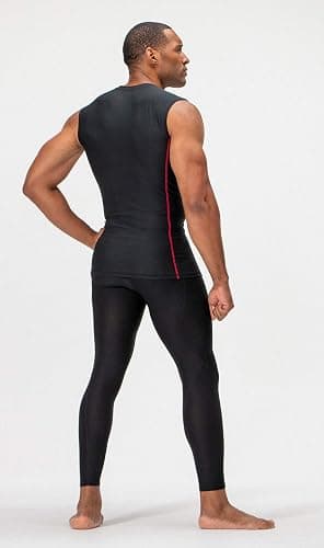 DEVOPS 3 Pack Men's Compression Shirts Sleeveless Workout Tank Top Baselayer for Gym Training, Running, Moisture Wicking thumbnail 7