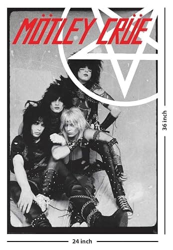 Motley Crue - Pentangle - Officially Licensed - Poster - 24" x 36" thumbnail 2