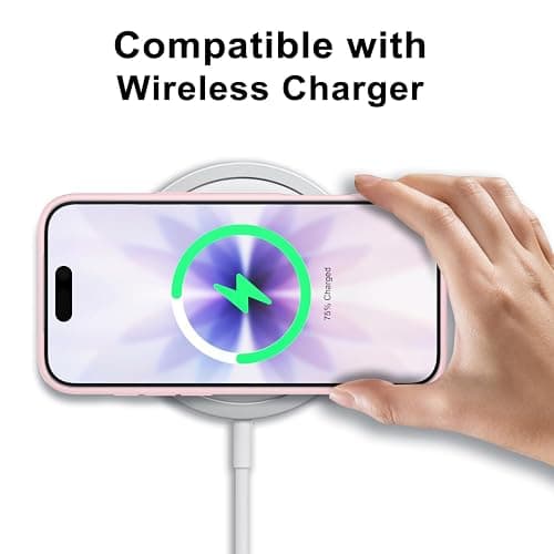 LoeoeL for iPhone 17 Case Clear, Transparent Hybrid iPhone 17 Phone Case [Hard Plastic & Soft Silicone Bumper] Acrylic Non Yellowing Thin Slim Protective Cover for Women, Light Pink thumbnail 7