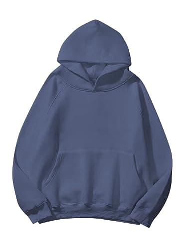 SAFRISIOR Oversized Hoodies for Women and Men Couples Fleece Basic Solid Hooded Sweatshirt Pullover Jackets - Image 1