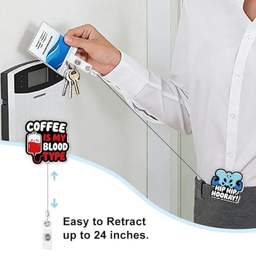 Hobbspring 12Pcs Funny Cartoon Organ Badge Reels Clips Retractable Heart Bone Lungs ID Badge Clips Worker Teacher Nurse Name Badges Holders for Colleague Team Nurse Week Gifts thumbnail 3