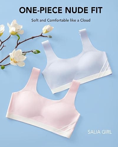 SALIA GIRL Training Bras for Girls 10-16 Sports Seamless Bra with Removable Padding Bras thumbnail 4