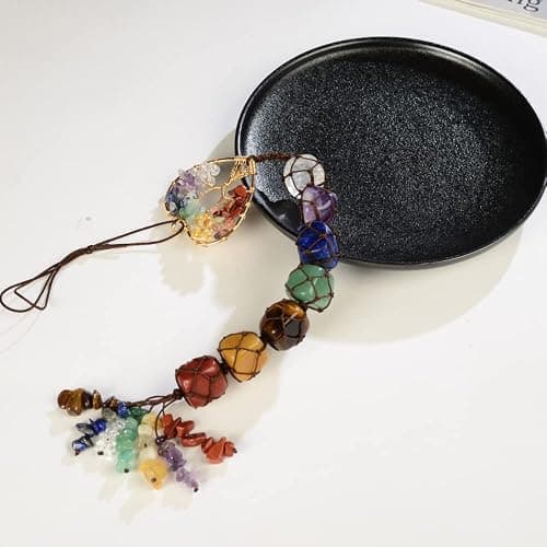 Gemstones Healing Feng Shui Crystals Window Car Decorations Hanging Ornament for Home Decor Party Decor（Heart Shape） thumbnail 5