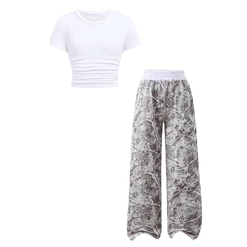 Voxikodex Girls Clothes 2 Piece Long Sleeve Shirt Tops Casual Pants Fall Winter Outfits for Teen Tween Girls 7-14 Years - Image 1