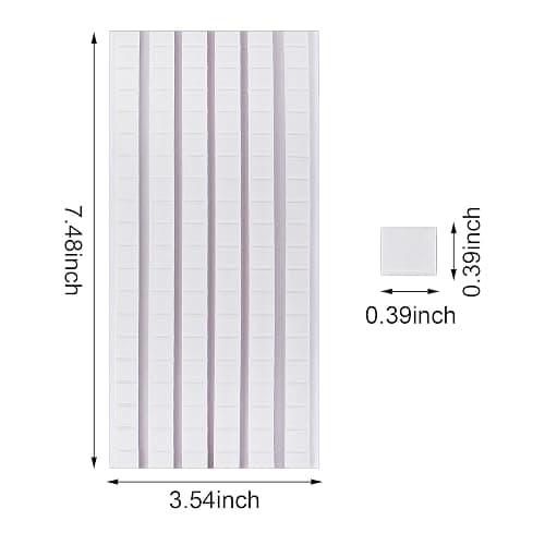Feosky Adhesive Poster Sticky Tack Putty, Reusable and Removable Adhesive Putty, 120PCS, Mounting Putty for displaying Wall Paintings, Museum Art Photography, Picture, Crafts (White, Pack of 1) thumbnail 2