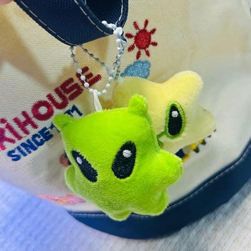 PUCAPOCO Cute Plush Alien Bag Charms Kawaii Cartoon Star Alien Keychain | Purse Charms for Handbags Backpack Women Girls Halloween Christmas Gift thumbnail 4
