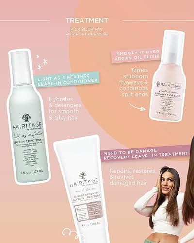 Hairitage Argan Oil Hair Oil Spray for Frizzy, Curly + Dry Damaged Hair - Lightweight Hair Oil Conditioner for Women + Men - Styling + Finishing + Control Flyaways - Moisturize + Repair Hair thumbnail 6