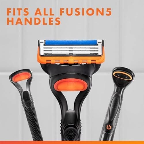Gillette Fusion5 Razors for Men, 1 Razor, 4 Blade Refills, Lubrastrip for a More Comfortable Shave thumbnail 11