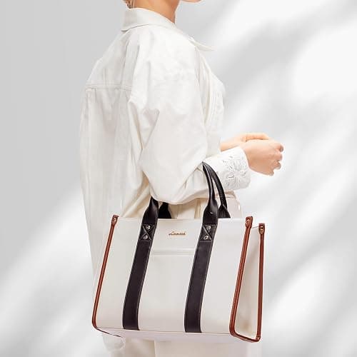 LOVEVOOK Purse for Women Leather Tote Bag Purse and Handbags, Satchel Shoulder Crossbody Top Handle Bags with Zipper thumbnail 5