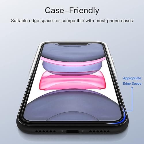 JETech Matte Screen Protector for iPhone 11/iPhone XR 6.1-Inch, Anti-Glare 9H Tempered Glass Film, Anti-Fingerprint Smooth Touch, 2-Pack thumbnail 7