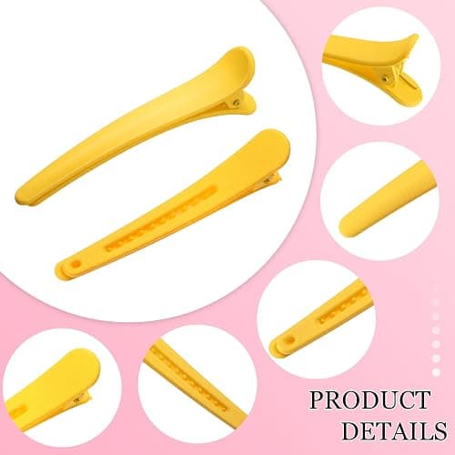 Geosar 24 Pcs Hair Sectioning Clips, Duck Billed Accessories for Styling, Plastic Hair Clips with Container, 2.95 Inch, Colorful, for Women(Colorful) thumbnail 4