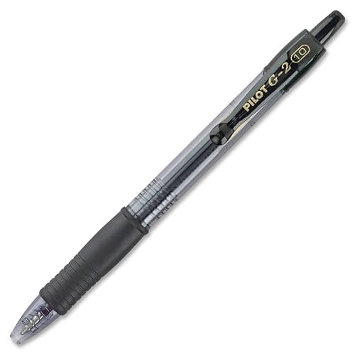 Pilot G2 Premium Refillable & Retractable Rolling Ball Gel Pens, Bold Point, Bold Gel Pens, 1.0mm, Black Ink, 12-Pack thumbnail 4