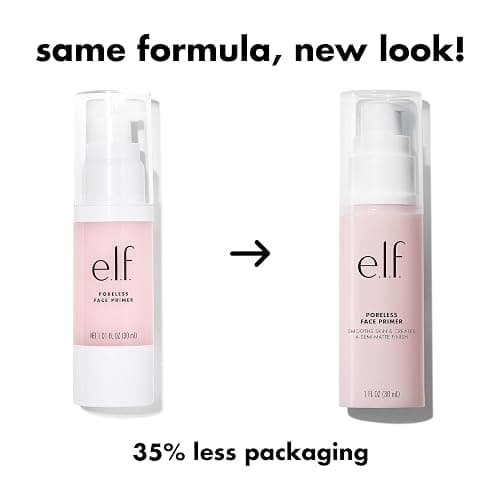 e.l.f. Poreless Face Primer - Large, Silky, Skin-Perfecting, Lightweight, Long Lasting, Absorbs Quickly, Smooths, Preps, Creates Flawless Base, Infused with Tea Tree and Vitamins A & E, 1.01 Fl Oz thumbnail 3