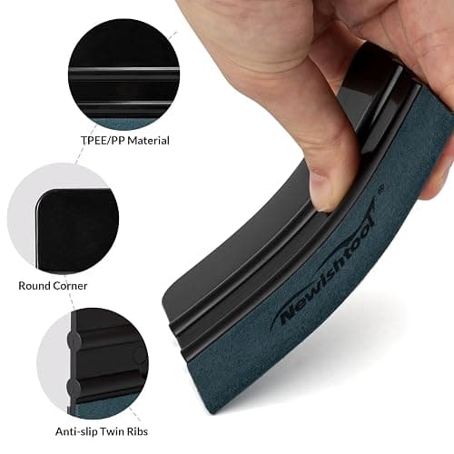 NEWISHTOOL 3 Pcs Vinyl Wrap Squeegee Different Size Felt Squeegee for Vinyl | Suede Felt Edge Squeegee Sign Making Wrap Tool for Wallpaper Smoothing, Car PPF Vinyl Wrap Window Tint Application thumbnail 3