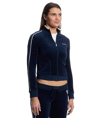 Juicy Couture womens Heritage Mock Neck Track Jacket With Back Graphic thumbnail 2