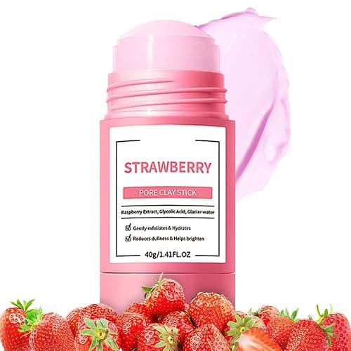 FeiCuiYun Clay Mask For Face Skincare, Blackhead Remover Face Mask with Strawberry Extract, Deep Pore Cleansing, Moisturizing, Skincare Facial Mask for Refining Pores and Controlling Oil, 40g/1.35oz - Image 1