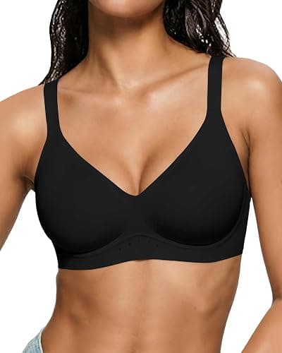 As Fairy Bras for Women No Underwire Jelly Wireless Seamless Full Coverage Comfortable Bra with Airholes - Image 1