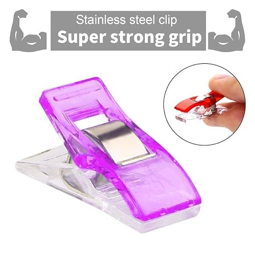 Multipurpose Sewing Clips 30 Pcs Premium Quilting Accessories - Assorted Colors Fabric Clips for Sewing Supplies and Crafting Tools thumbnail 3