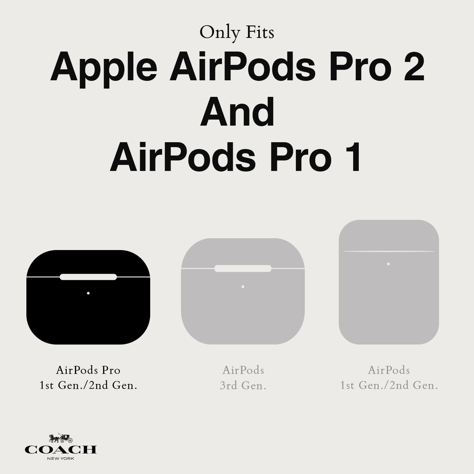 Coach Signature AirPods Pro Case - Compatible with AirPods Pro 2nd / 1st Generation - Signature Tan thumbnail 5