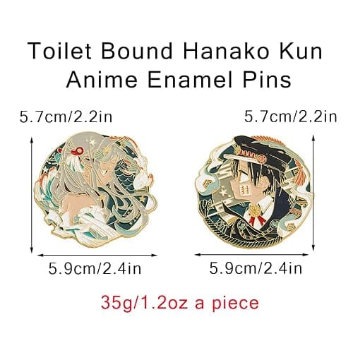 Toilet Bound Hanako Kun Anime Pins, TBHK Manga Cartoon Figures Yashiro Nene Hanako-kun Brooches Enamel Lapel Pins Cosplay Jewelry thumbnail 2