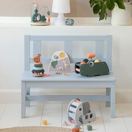 Done by Deer Hammer Board Croco Green - Wooden Activity Toy for Hand-Eye Coordination and Sense of Hearing - Green Color with Colorful Elements - Soft, Durable Fabric Flap with Crinkling Sound thumbnail 8