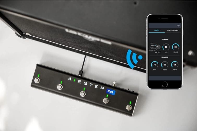 XSONIC Airstep Kat Edition KATANA MkII & I Footswitch with 5 Footswitches, 2 Control Modes(Change Presets, Toggle Effects), 300H Playtime, Modify Amp sound with BTS App for iOS and Android, Wirelessly thumbnail 3