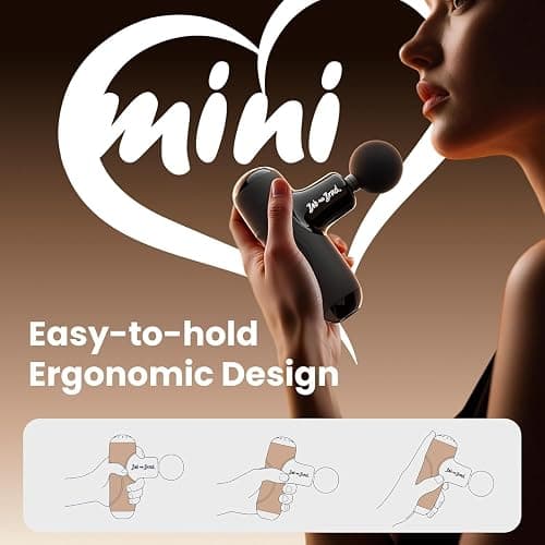 BOB AND BRAD Q2 Pro Mini Massage Gun with Heat and Cold, Pocket-Sized Deep Tissue Massager, HSA Portable Percussion Muscle Massager Gun, Ultra Small & Quiet Muscle Massager, FSA Eligible thumbnail 8