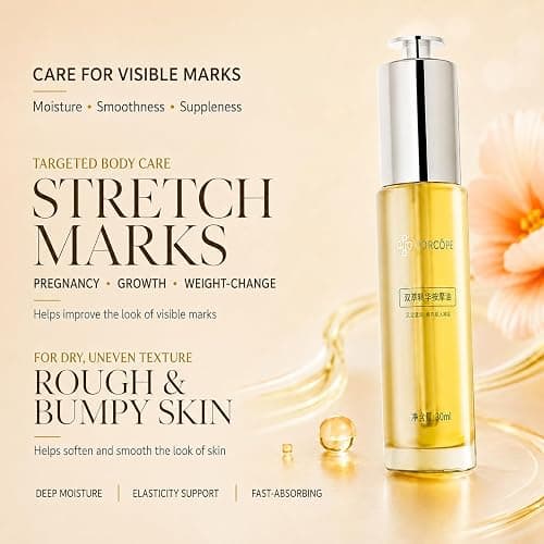 PORCOPE Facial Moisturizing Essence Oil - Facial repair, Anti-Aging and Moisturizing Facial Serum Contains Squalane Vitamin E and Plant Essential Oils Effectively Protect Your Skin (1 pack) thumbnail 2