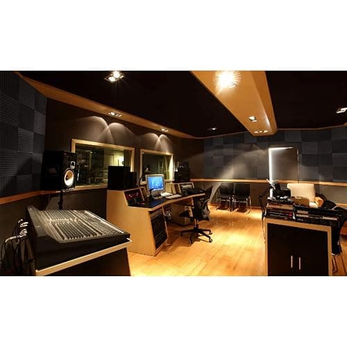 Focusound 52 Pack Acoustic Foam Panels 1" x 12" x 12" Sound Proof Foam Panles Soundproofing Noise Cancelling Wedge Panels for Home Office Recoding Studio with 300PCS Double-Side Adhesive thumbnail 6