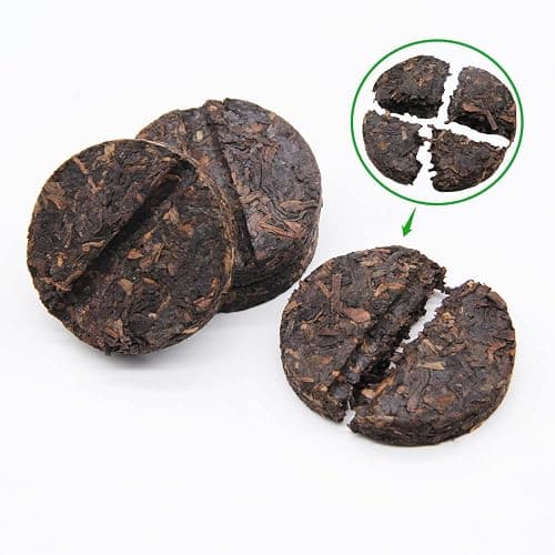 LWXLJMJZC－Ripe Puerh Tea Cake -Shu Puer－(96 Cups) Pu-erh in Bamboo Leaf Tube-Ripe Puerh Mini Cakes 200g thumbnail 3