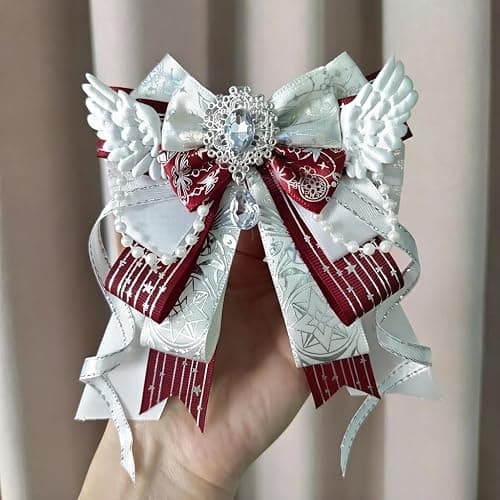 Pdxnyxx Kawaii Anime Lolita Bow Lace Silk Bag Accessories Charms Backpack Purse Charm for Handbags Preppy Aesthetic Stuff thumbnail 5