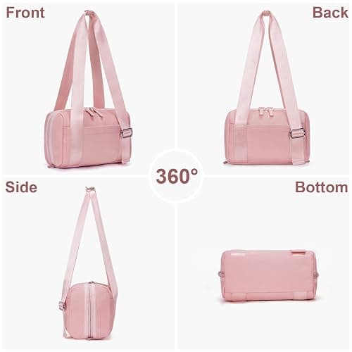 ANKICK Mini Gym Bag Small Duffle Bags Tote for Women Pink Workout Bag Lightweight for Weekender Travel Sports Yoga Fitness thumbnail 3