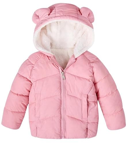 BFUSTYLE Baby Girls Boys Winter Coat Warm Fleece Jacket for Toddler Kids 6M-5T - Image 1