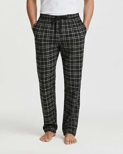 Real Essentials 3 Pack: Men's Soft Cotton Flannel Pajama Pants PJ Lounge Bottoms Elastic Waist Pockets (Big and Tall) thumbnail 2