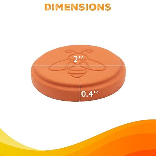 ENOLVO Terracotta Brown Sugar Saver- Brown Sugar Keeper Disc to Maintain Food Moisture in Storage Container - Terra Cotta Bear Softener Alternative - 1Pack thumbnail 3