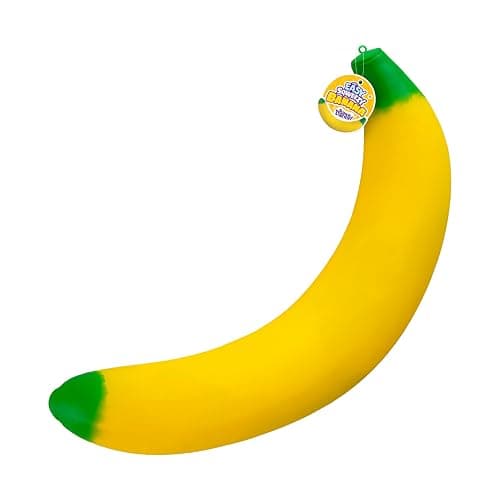 ORB Easy Sqweezy Giant Stretchy Banana - Stretches Up to 6 Feet Long - Huge Jumbo Sized Squishy Fruit Toy, Perfect to Squeeze for Stress Relief - Fun Sensory / Fidget Novelty Toy for Kids and Adults thumbnail 6