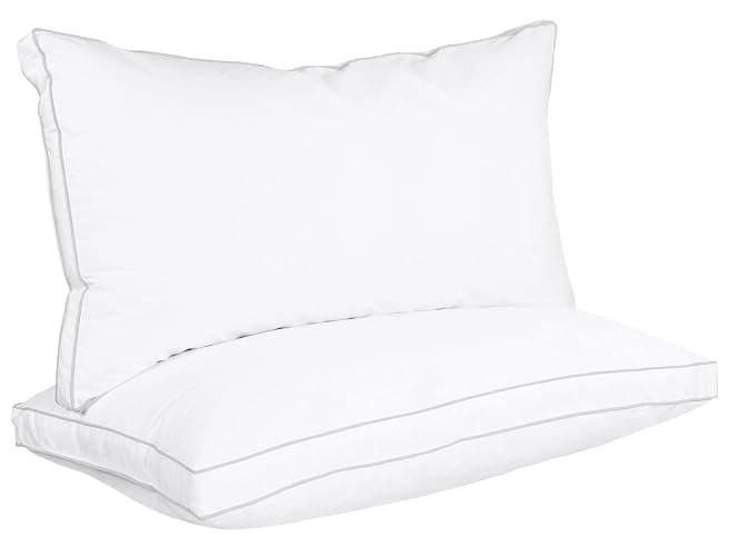 Utopia Bedding Bed Pillows for Sleeping King Size (White), Set of 2, Cooling Hotel Quality, Gusseted Pillow for Back, Stomach or Side Sleepers - White - King (Pack of 2) - Image 1