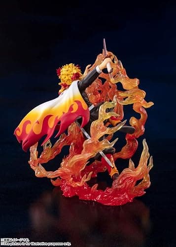 TAMASHII NATIONS - Demon Slayer: Kimetsu no Yaiba - Kyojuro Rengoku Flame Breathing, Bandai Spirits FiguartsZERO Collectible Statue thumbnail 5