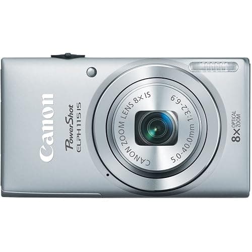 Canon PowerShot ELPH 115 is 16.0 MP Digital Camera with 8X Optical Zoom with a 28mm Wide-Angle Lens and 720p HD Video Recording (Silver) - Image 1