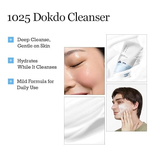 ROUND LAB 1025 Dokdo Cleanser 5.07 Fl Oz, Low pH Facial Cleanser for Sensitive Skin, Rich Soft Bubbles for Deep Cleansing and Makeup Removal, Hydrating Face Wash with Deep Sea Water, Korean Skin Care thumbnail 3