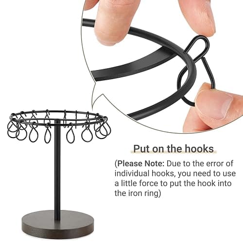 Dahey Metal Claw Clip Organizer Holder Stand Storage Display Hair Accessories Bedroom Bathroom College Dorm Room Decor for Women and Girls, Brown thumbnail 6