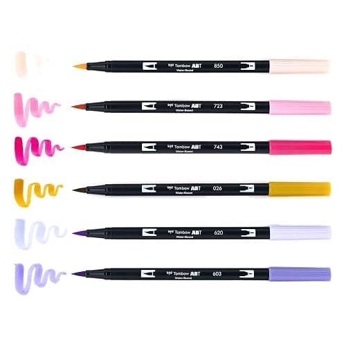 Tombow 56228 Dual Brush Pen Art Markers Sweetheart, Portrait, 1 Count (Pack of 6) thumbnail 5